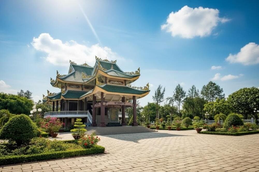 Đừng bỏ qua di t&iacute;ch lăng mộ Nguyễn Đ&igrave;nh Chiểu khi đến với miền T&acirc;y.